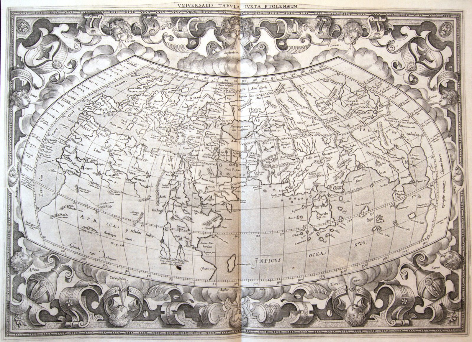 Universalis Tabula Iuxta Ptolemaeum — an early map of the known universe